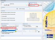 Eingabedialog 1.1 - Basisangaben in RF-/FUND Pro