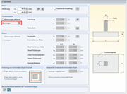 Abmessungen auslegen