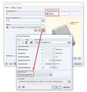 Materialmodell Volumenkörpertyp "Material"