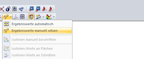 Ergebniswerte manuell setzen