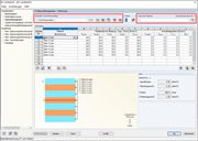 Schichtaufbau in RF-LAMINATE mit Zuweisung zur Fläche Nr. 1