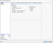 Dialog Ausdruckprotokoll-Selektion, Register Globale Selektion