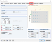 Einstellen des Abstands der Rasterpunkte