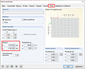 Einstellen des Abstands der Rasterpunkte