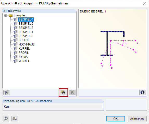DUENQ-Querschnitt suchen