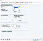 Detaileinstellungen für den Brandschutz