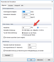 Parameter der Simulation