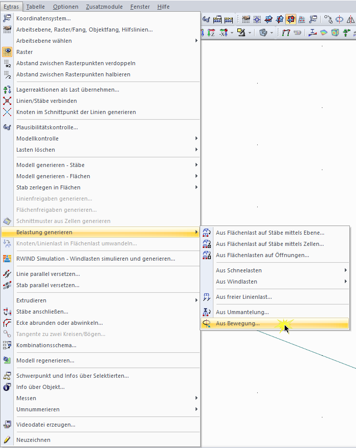 Belastung generieren "Aus Bewegung..."