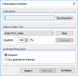 Videodatei erstellen
