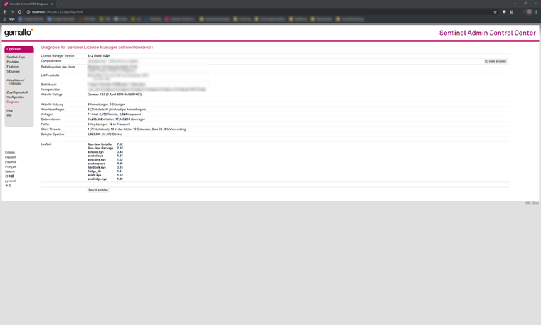 Gerätetreiberkontrolle