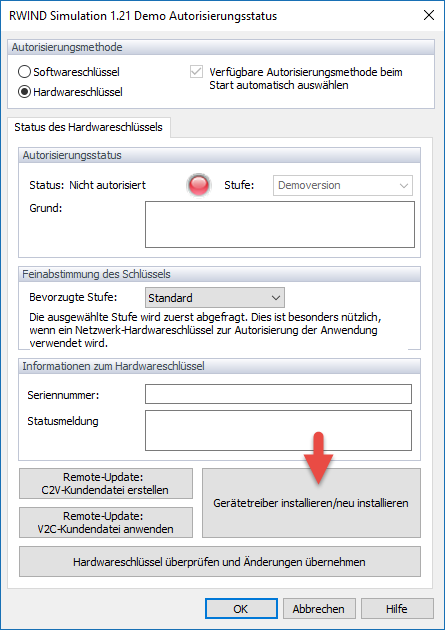 Gerätetreiberinstallation