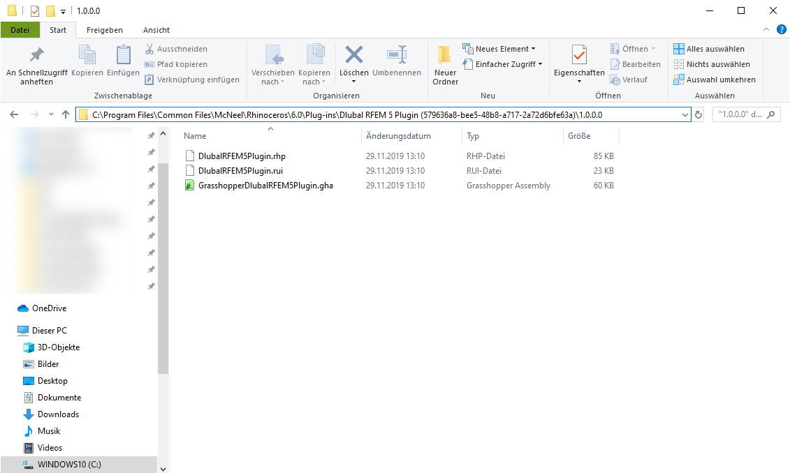 Verzeichnis der Plug-ins