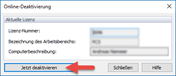 Online-Deaktivierung