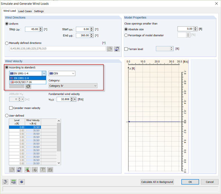 RWIND Simulation - Windprofil-Normen