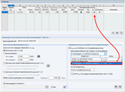 Eingabedialog "1.3 Flächen" mit Einstellung für "Begrenzung der Rissbreiten"
