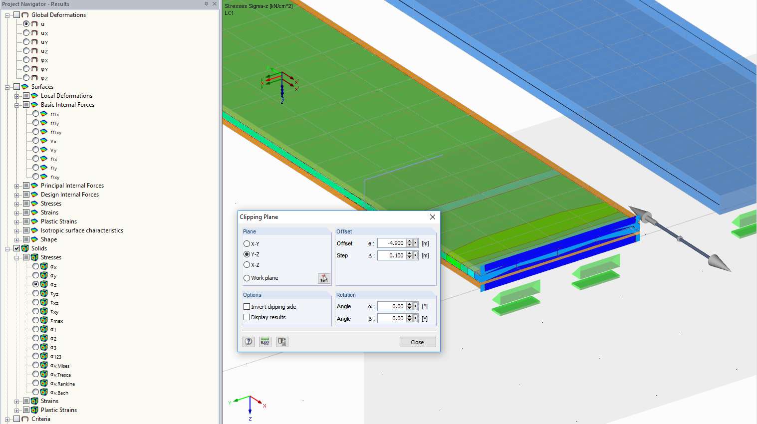 Ergebnisauswertung Volumen