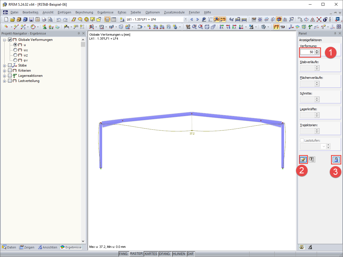 Panel - Einstellungen