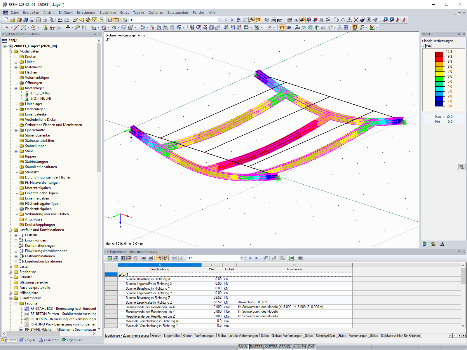 Berechnung ohne Linienlager