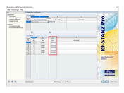 Maske 1.2 Materialien und Flächen in RF-STANZ Pro mit der Einstellung der Flächendicke