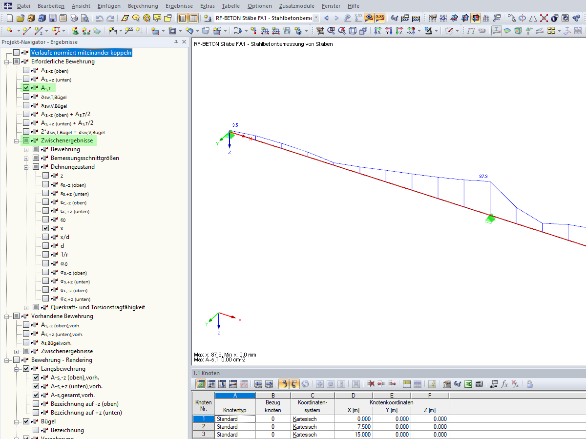 Zwischenergebnisse vorhanden
