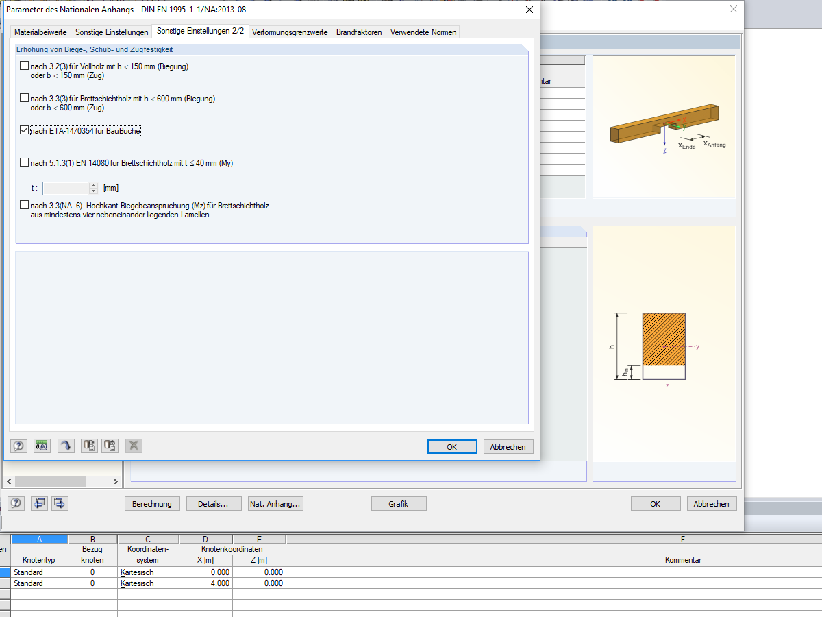 Reiter "Sonstige Einstellungen 2/2"