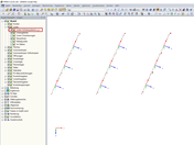 Aktivieren der lokalen Linienachsensysteme x,y,z im Zeigen-Navigator
