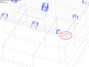 Verlauf der Querkräfte im kritischen Rundschnitt an Wandecke im Eckbereich einer Platte