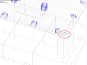 Verlauf der Querkräfte im kritischen Rundschnitt an Wandecke im Eckbereich einer Platte