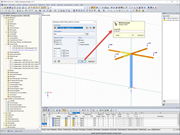 Zuordnung der Stabeigenschaften (Anzeige der Drittelspunkte)