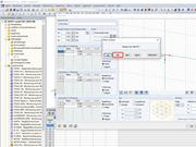 Einfügen der Werte in die Tabelle des Linienrasters