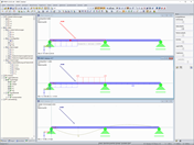 Ergebnisse mit schräger Knotenlast