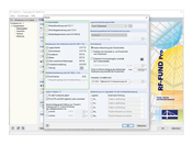 Detaileinstellungen in RF-/FUND Pro mit Auswahl der zur Verfügung stehenden Nachweise