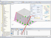 Abweichung zwischen Knotenkoordinaten und freier Rechtecklast
