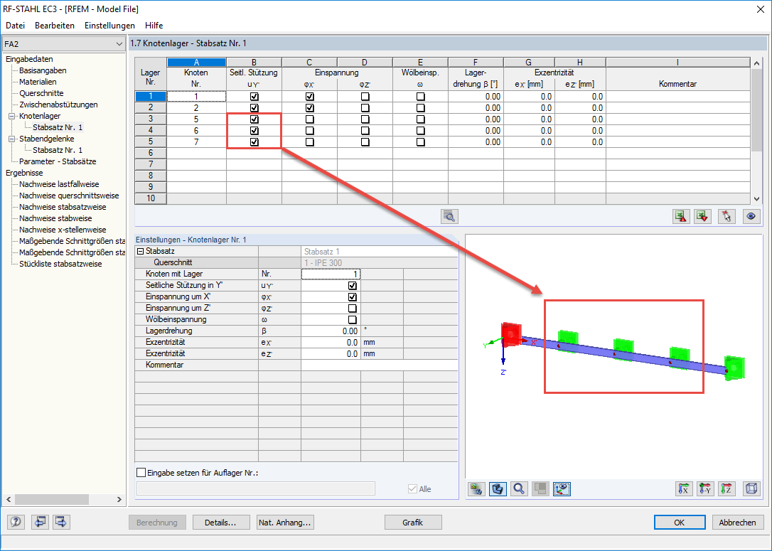 Definition der Knotenlager