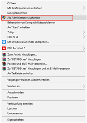 Als Administrator ausführen