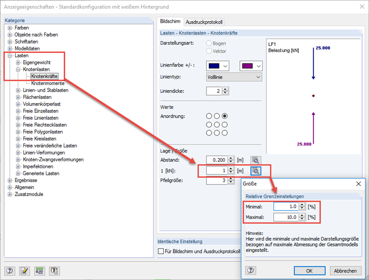 Anzeigeeigenschaften