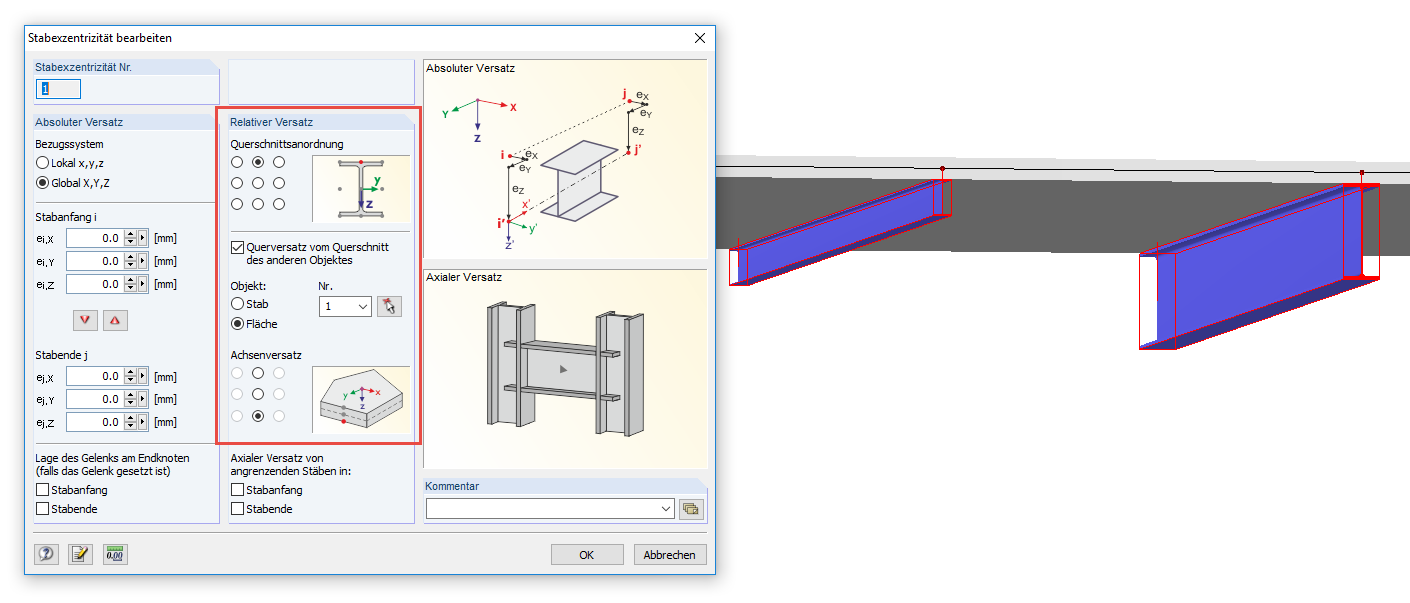 Stabexzentrizität bearbeiten