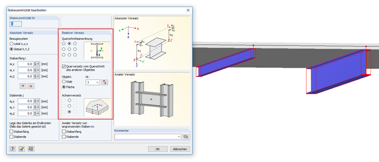 Stabexzentrizität bearbeiten