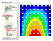 Werte an Flächen im Ergebnisnavigator