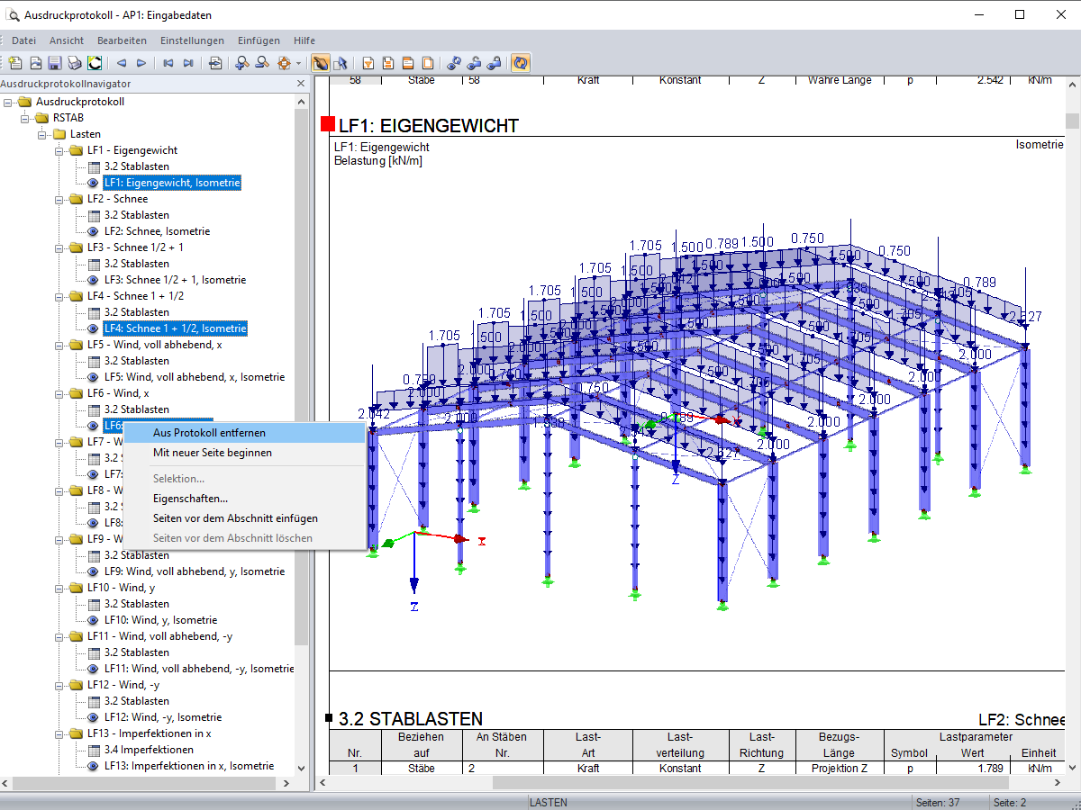 Mehrere Grafiken aus Protokoll entfernen