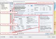 Parameter-Dialog für nationalen Anhang mit zugehörigen Variablentypen für COM-Programmierung