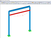 Biegemomentenverlauf des Wandriegels