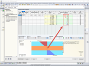 Anzeige der Spannungen in Tabelle