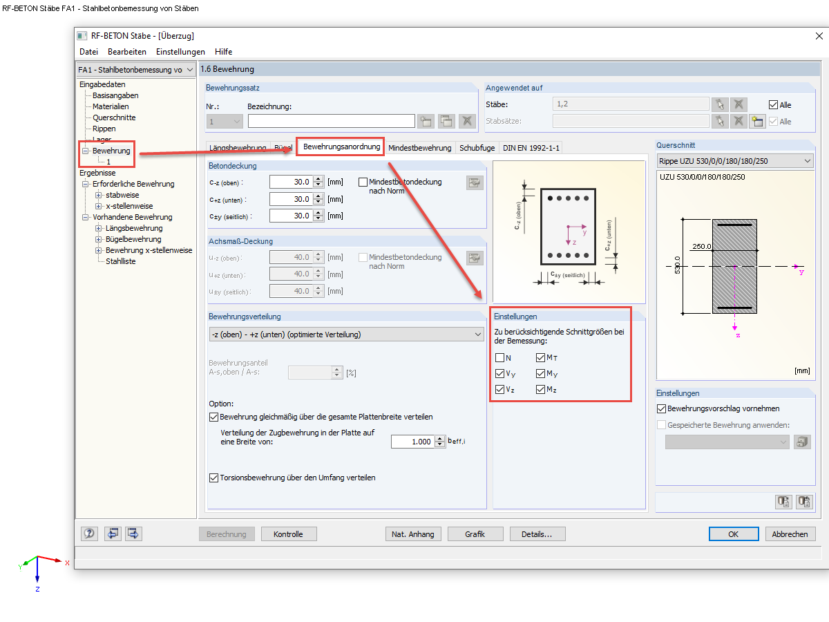 Deaktivierung der Normalkraft