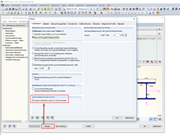 Aktivierung der linearen Interaktion von Normalkraft- und Momentenbeanspruchung