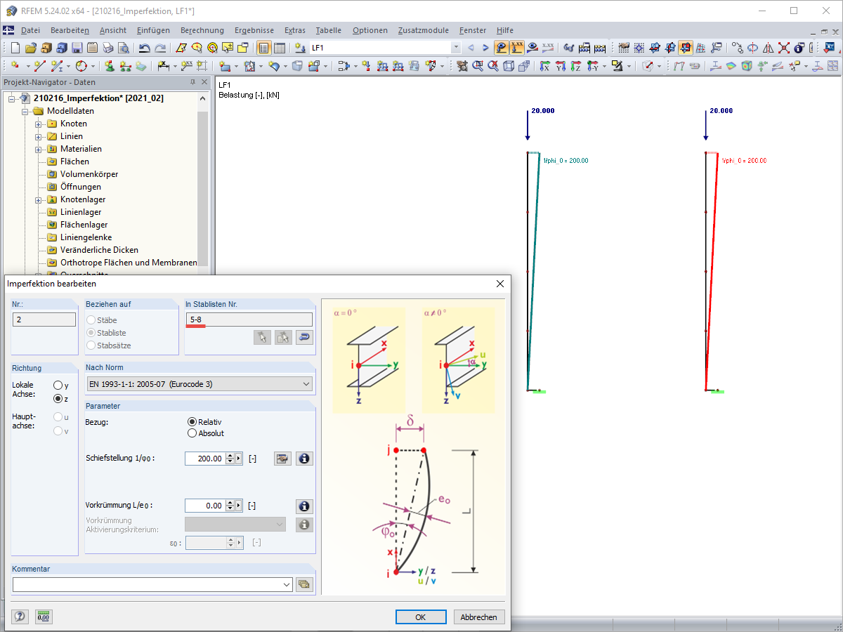 Grafisch angepasste Imperfektion