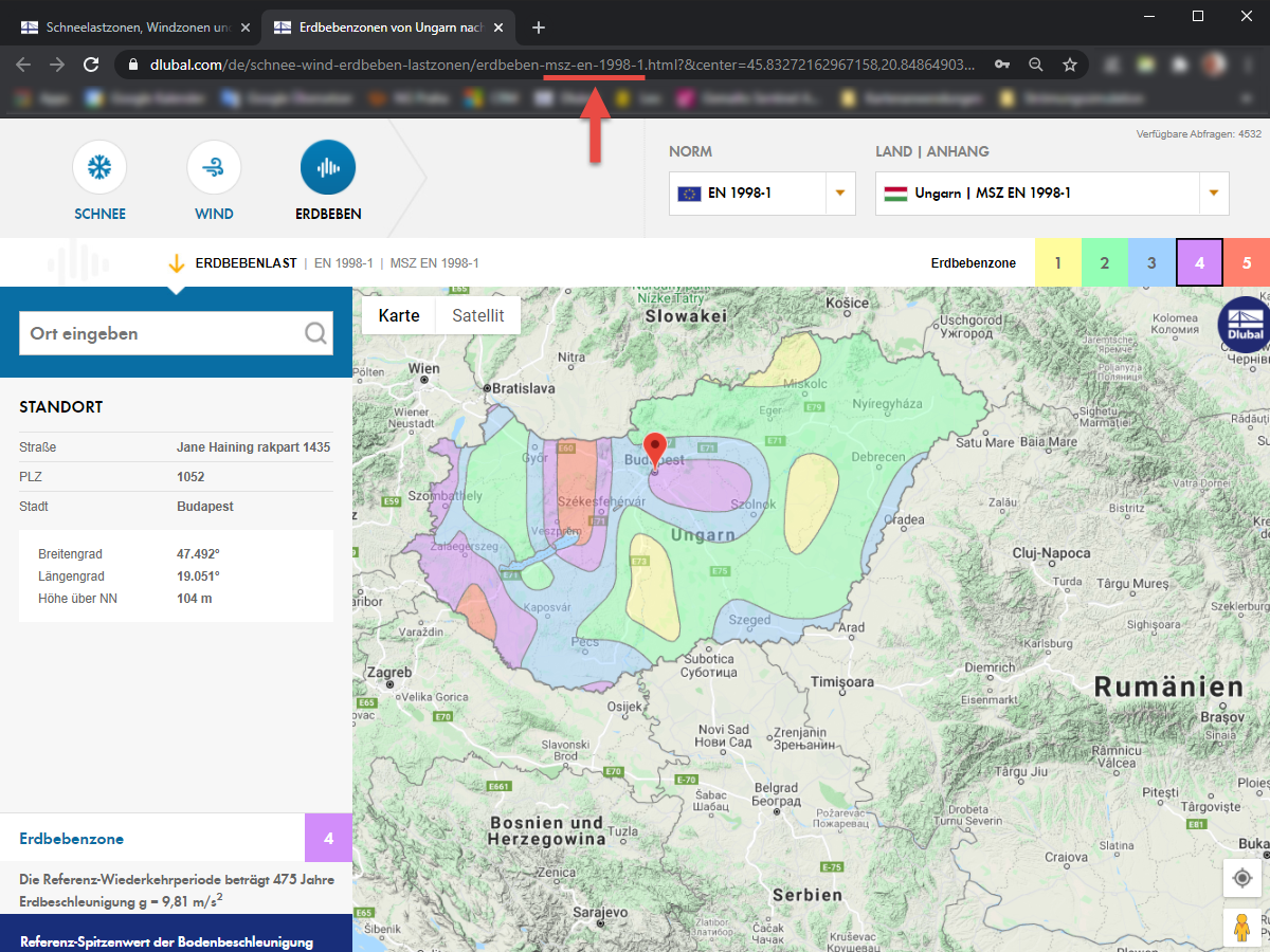 Normangabe in URL-Adressleiste