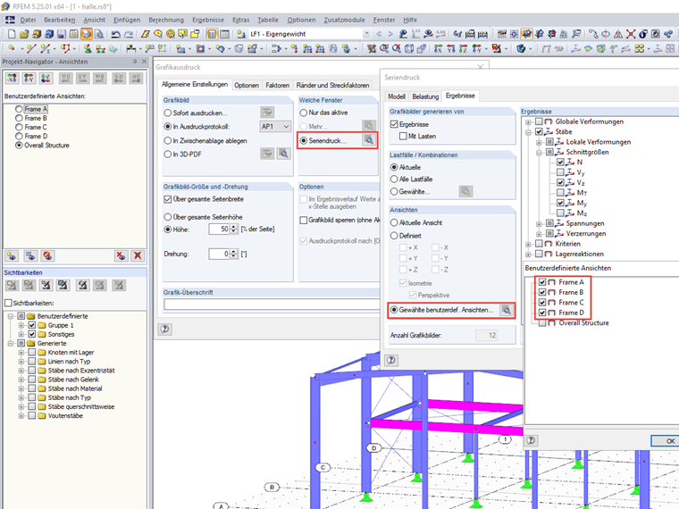 Seriendruck benutzerdefinierter Ansichten