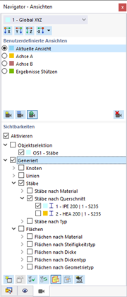 Navigator - Ansichten