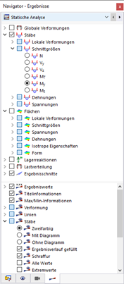 Navigator - Ergebnisse